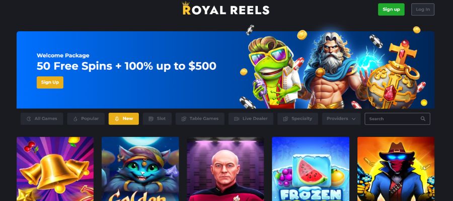 Royal Reels Casino offers players a unique selection of pokies